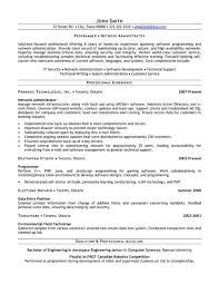 Sample Resumes For Mechanical Engineers Cover Letter Software resumer  example