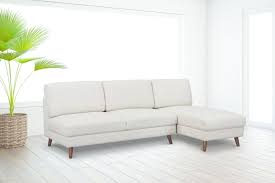 Barton Modern Armless Sectional Sofa