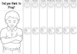 I Can Do That Prayer Chart Primary 3 Lesson 34