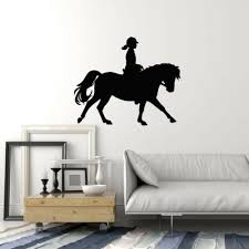 Vinyl Wall Decal Girl Horse Rider