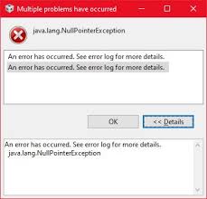ccs null pointer exception constantly