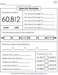 Place Value Worksheets 5 Digit Numbers