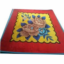 red velvet mat 2x2 feet viscose carpets