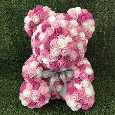 Check spelling or type a new query. Amazon Com Xuehongyan Hand Made Artificial Flower Bear Rose Teddy Bear Forever Roses Dinner Table Eternal Flower Valentine S Day Graduation Birthday Best Gifts Color C Home Kitchen