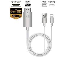 Luom Lightning To Hdmi Adapter Cable For Ipod To Tv Projector Monitor 1080p Hdtv Digital Av Hdmi Adapter For Compatible Iphone Ipad Series 6 6ft White Newegg Com