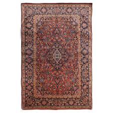 antique persian kashan palace rug with