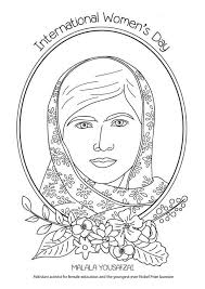 Each color is matched with a word. 15 Free Printable International Women S Day Coloring Pages