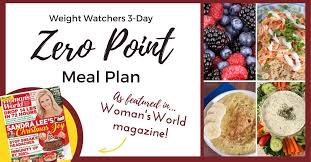 weight watchers 3 day zero point meal