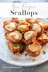 Maybe you would like to learn more about one of these? Air Fryer Scallops Garnished Plate