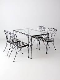 patio furniture metal table and chairs