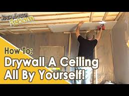 Diy How To Drywall A Ceiling By