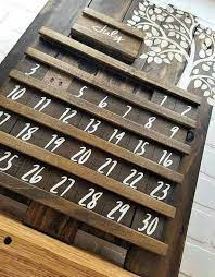 wood wall calendar wooden calendar