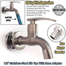 1 2 Stainless Steel Bib Tap With Hose
