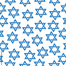 seamless pattern of the star of david