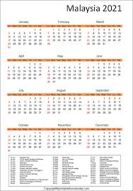 Tun dr mahathir mohamad (until 24 feb; Malaysia Calendar 2021 With Holidays Free Printable Template Printable The Calendar