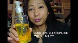 l occitane oil to milk cleansing oil