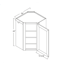 Wall Diagonal Corner Cabinet 24 X 42