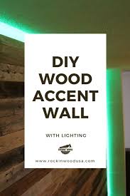 Diy Wood Accent Wall With Lighting