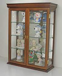 tuscan style small wall curio cabinet
