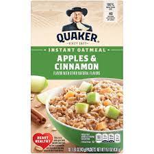 quaker instant oatmeal apples cinnamon