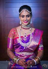 south indian bride with diamond