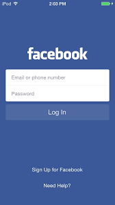 Mobile login for facebook