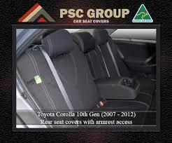 Seat Cover Fits Toyota Corolla Rear