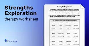 strengths exploration worksheet