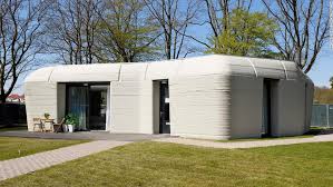 A 3d Printed Concrete House In The