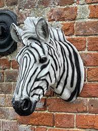Large Realistic Zebra Head Wall Hanging