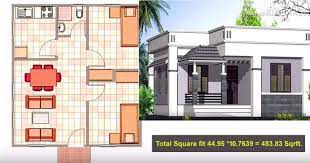 5 Lakhs India 2bhk House Plan