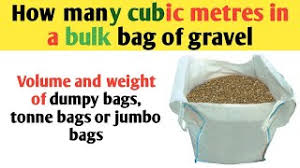 volume weight of a bulk bag of gravel