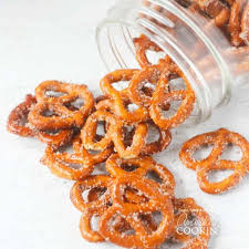 sweet and salty pretzels in a jar a