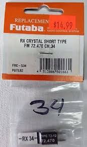 Details About Futaba Frc 534 Futl6234 Rx Crystal Short Type Fm 72 470 Ch 34 72mhz Type 72 12