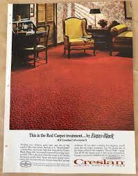 creslan carpet ad 1964 orig vine
