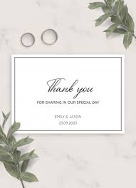 wedding thank you cards or