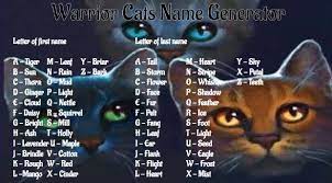 warrior cats names warrior cats