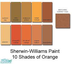 Orange Paint Color Sherwin Williams
