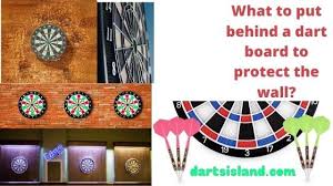 dart board to protect wall darts island