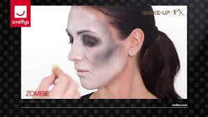 female zombie face paint halloween make