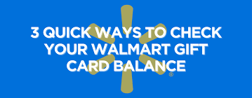 walmart gift card balance