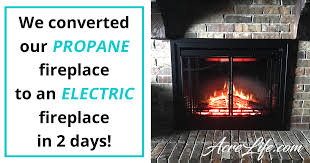 Propane Fireplace To Electric Fireplace