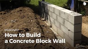 build a concrete wall diy projects