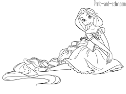 Get your colored pencils and start coloring tangled rapunzel picture right now! Rapunzel Coloring Pages Print And Color Com Rapunzel Coloring Pages Tangled Coloring Pages Princess Coloring Pages