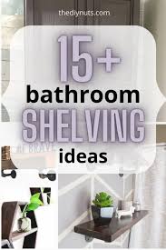 While the rungs hold towels, the real star of this project was the homemade wire basket. 20 Bathroom Shelf Ideas To Finally Figure Out What To Put Over Your Toilet The Diy Nuts