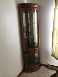 lit curio cabinet