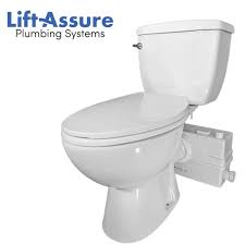 Macerating toilets are toilets that blend human waste into slurry to make it easier to pass through the plumbing. Lift Assure Basement Toilet Diy Kit Macerating Pump Up Flush System European Elongated Walmart Com Walmart Com