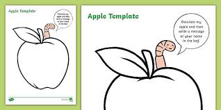 Apple Tree Template Healthy Food