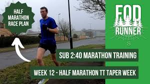 half marathon tt taper week race plan