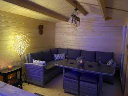 Interior Walls And Floor Of A Log Cabin